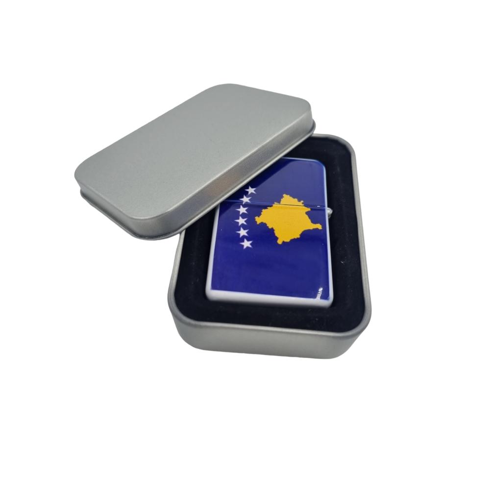 Bensintändare - Kosovos flagga –  produktbild – Hiprock