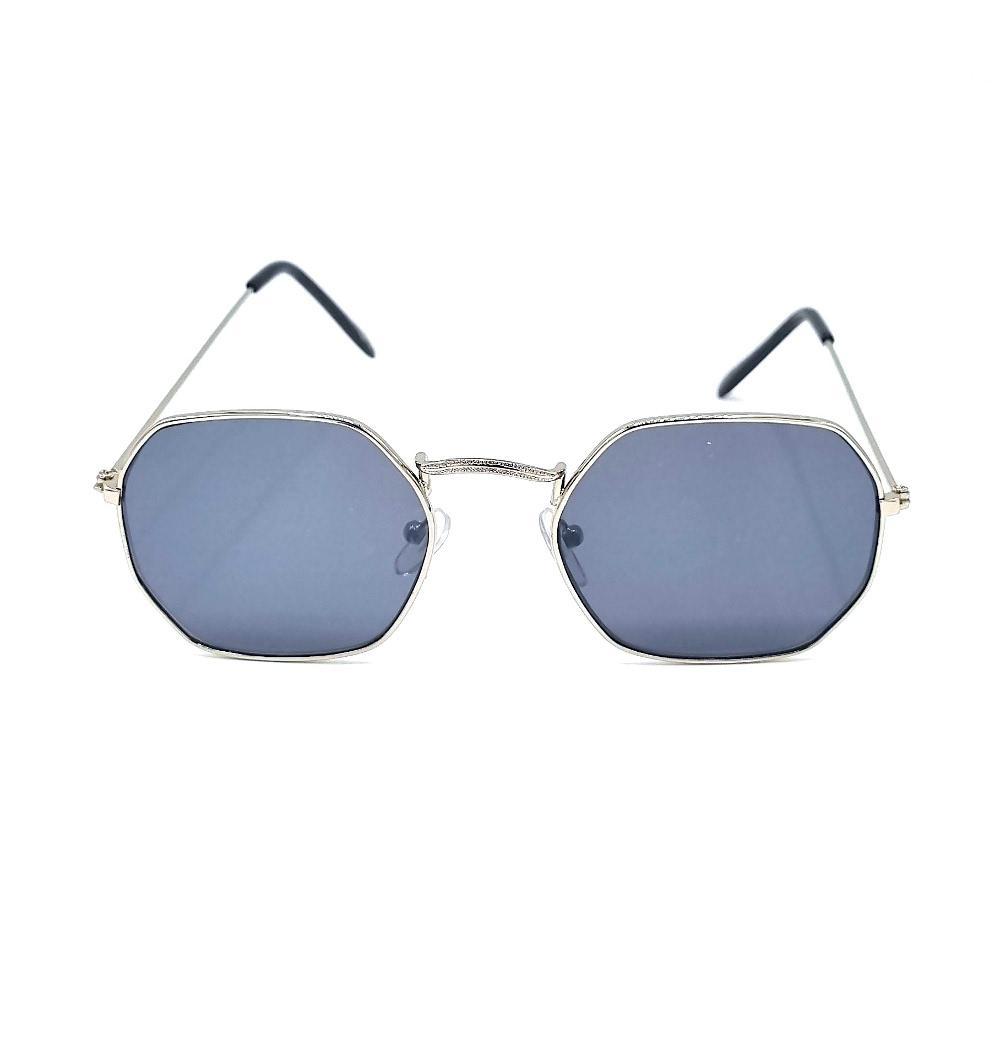 Blade Silverfärgade solglasögon med mörka linser –  produktbild – Hiprock