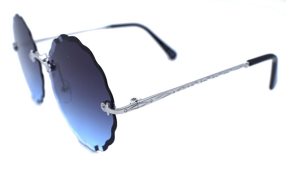 Blue round sunglasses - Ice Wave