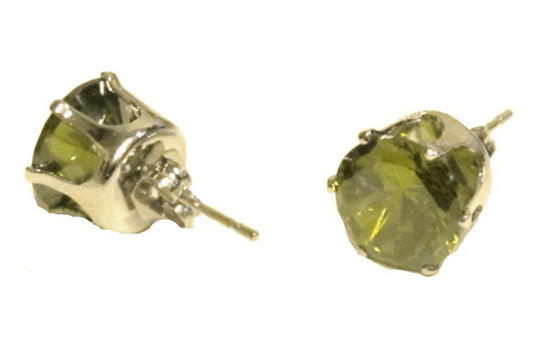 Bling Earrings - Green Stone