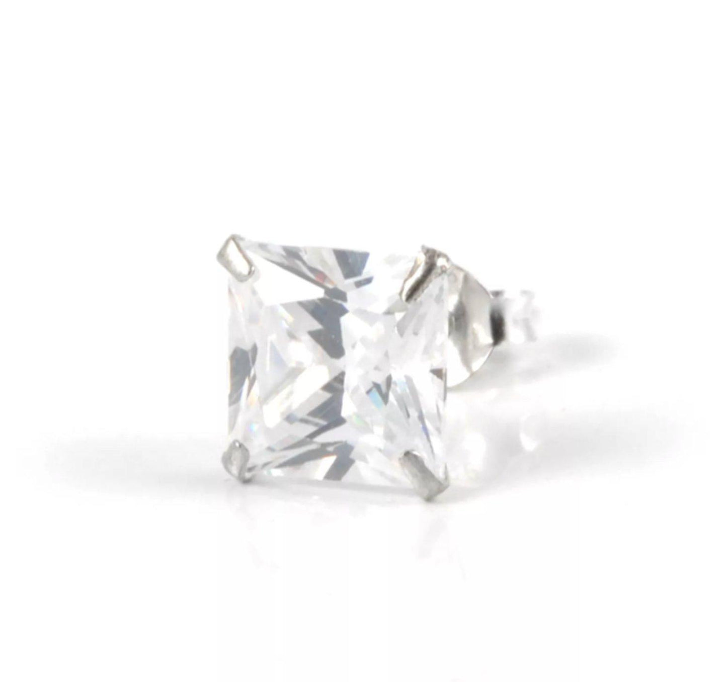 Bling-korvakorut - valkoinen kivi