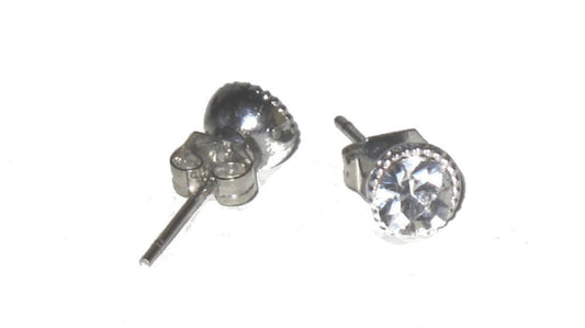 Bling Örhängen - Vit Sten