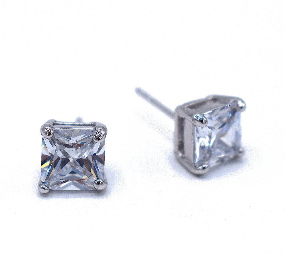 Bling Örhängen - Vit sten –  produktbild – Hiprock