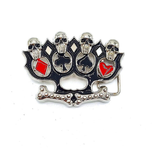 Bältesspänne - Dödskalle knogjärn