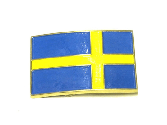 Bältesspänne - Sverige Flagga