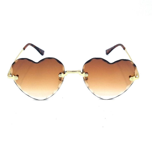 Bruna Heart solglasögon –  produktbild – Hiprock