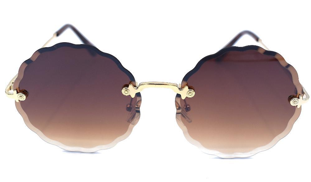 Brown round sunglasses - Ice Wave