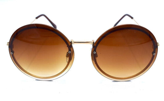 Bruna runda solglasögon - Rocky