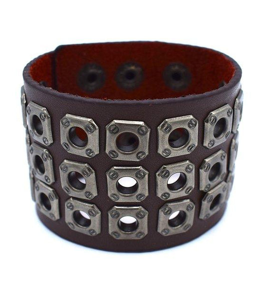 Brun nitarmband –  produktbild – Hiprock