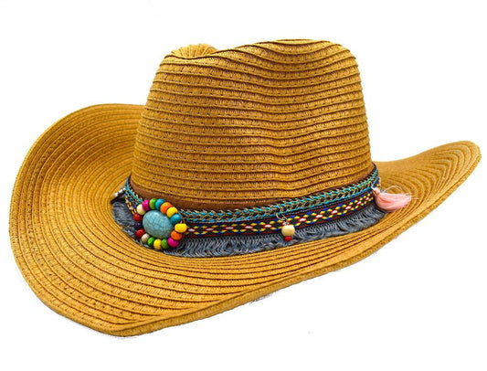 Brown sun hat - Native American 