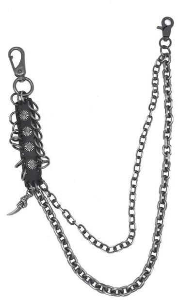 Byxkedja med läderrem och klor –  produktbild – Hiprock