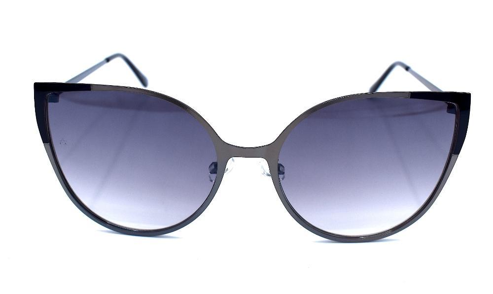 Cat Eye solglasögon metall - Silverfärgad –  produktbild – Hiprock