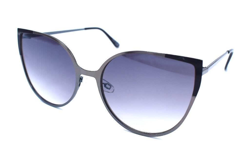 Cat Eye solglasögon metall - Silverfärgad –  produktbild – Hiprock