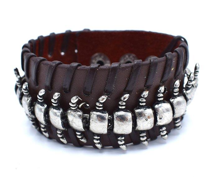 Centipede brun armband –  produktbild – Hiprock