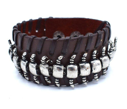Centipede brun armband –  produktbild – Hiprock