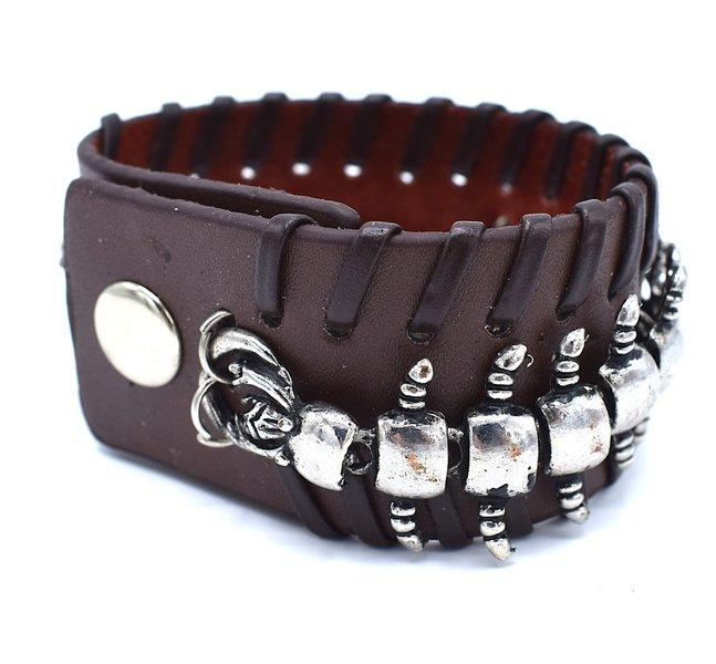Centipede brun armband –  produktbild – Hiprock