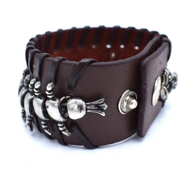 Centipede brun armband –  produktbild – Hiprock
