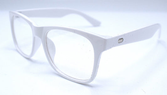 Clear Retro Glasögon vit –  produktbild – Hiprock