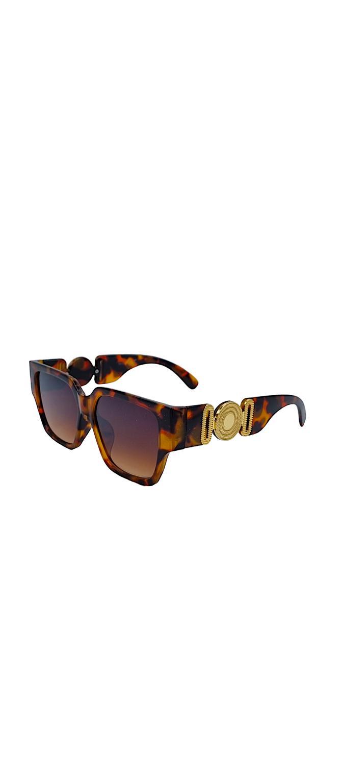 Cleopatra Locket Sunglasses - Leopard