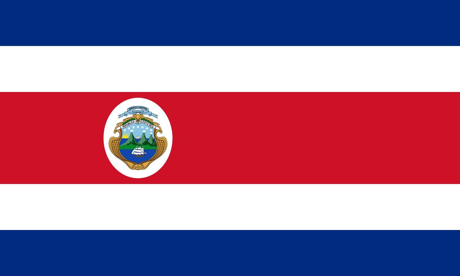 Costa Rica flagga –  produktbild – Hiprock