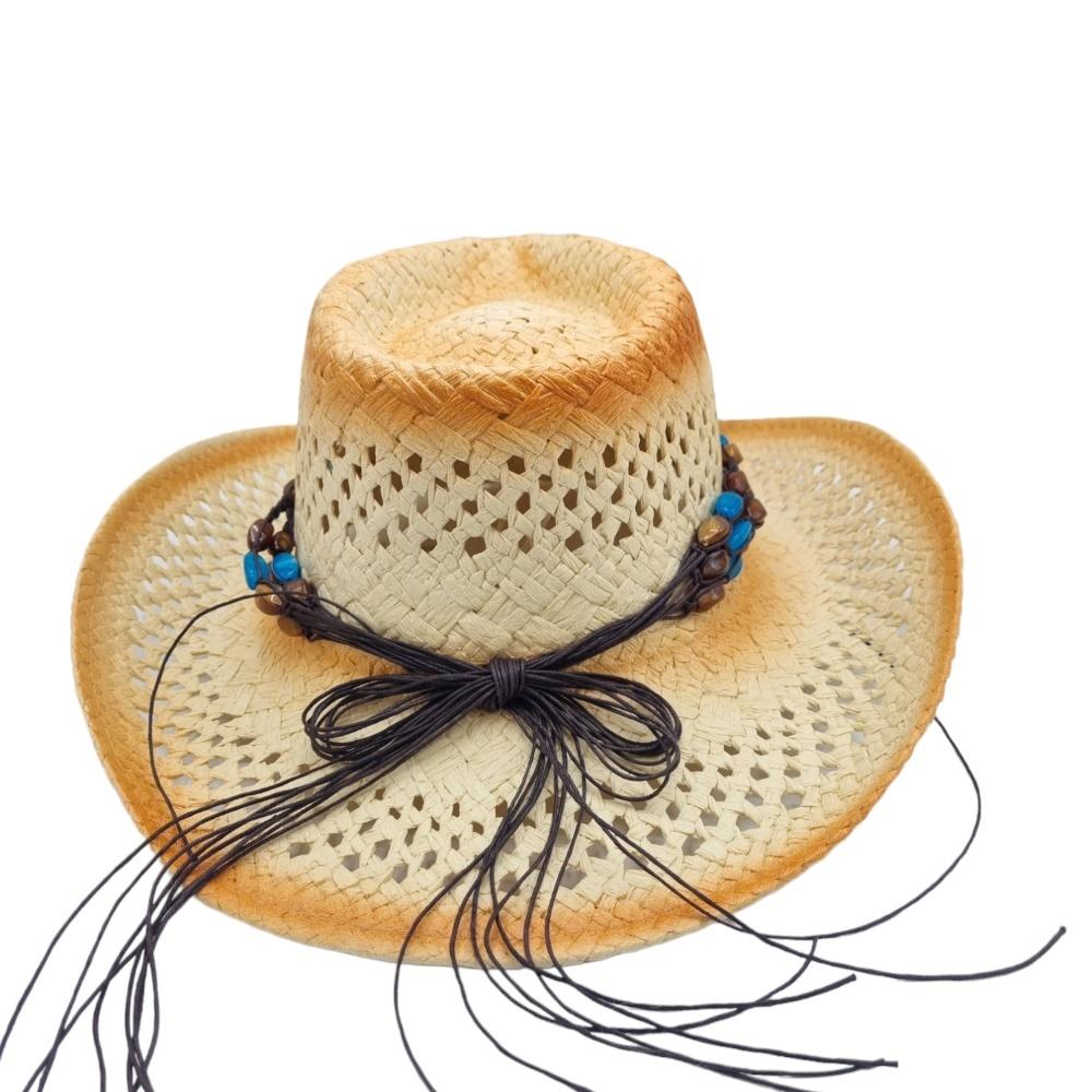 Cowboyhatt Blue medallion white –  produktbild – Hiprock