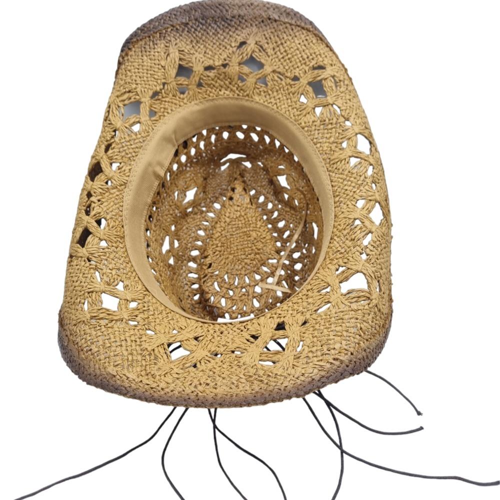 Cowboyhatt Blue medallion white –  produktbild – Hiprock