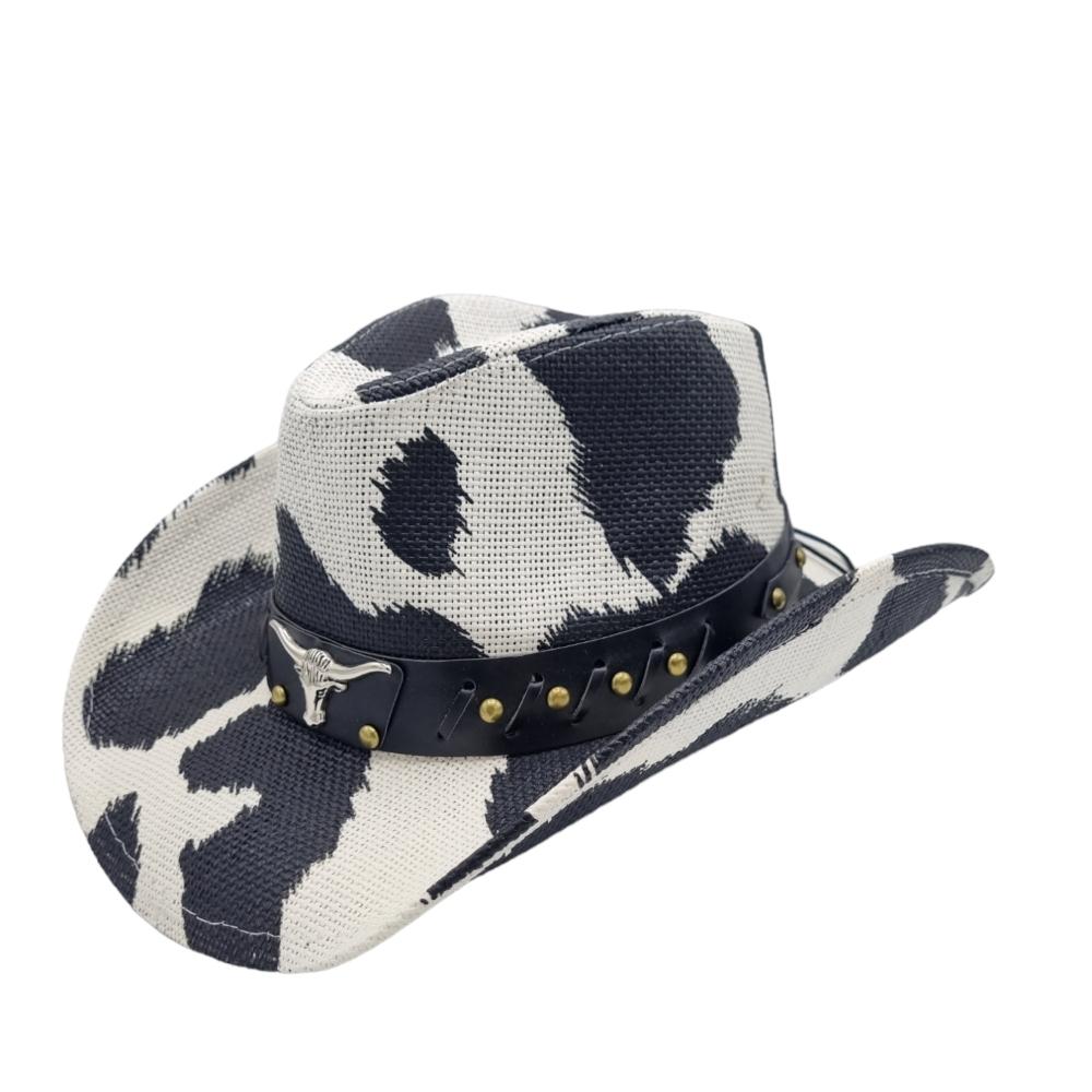 Cowboyhatt Blue medallion white –  produktbild – Hiprock
