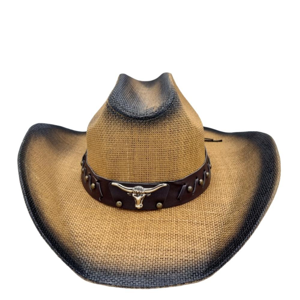 Cowboyhatt Blue medallion white –  produktbild – Hiprock