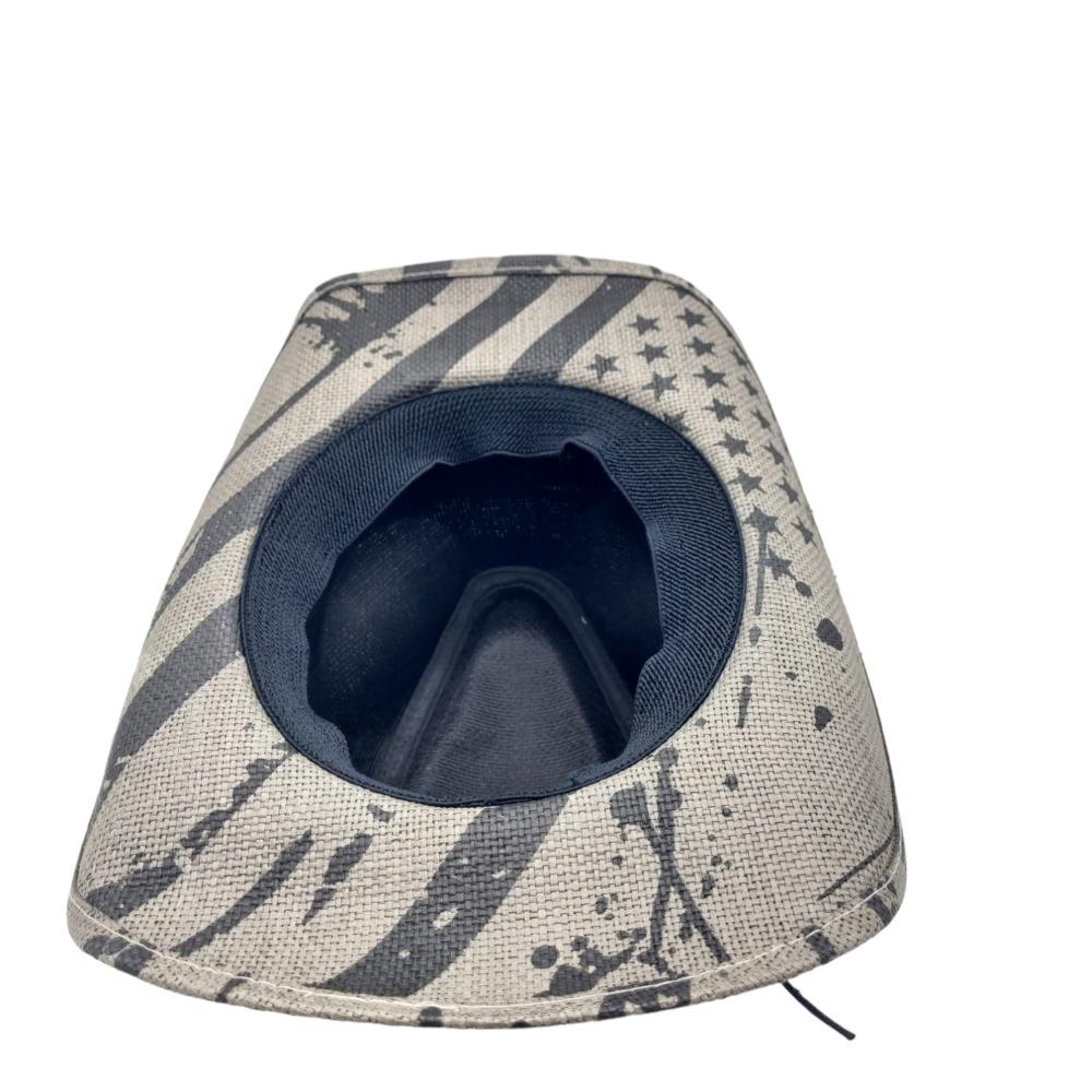 Cowboyhatt Blue medallion white –  produktbild – Hiprock