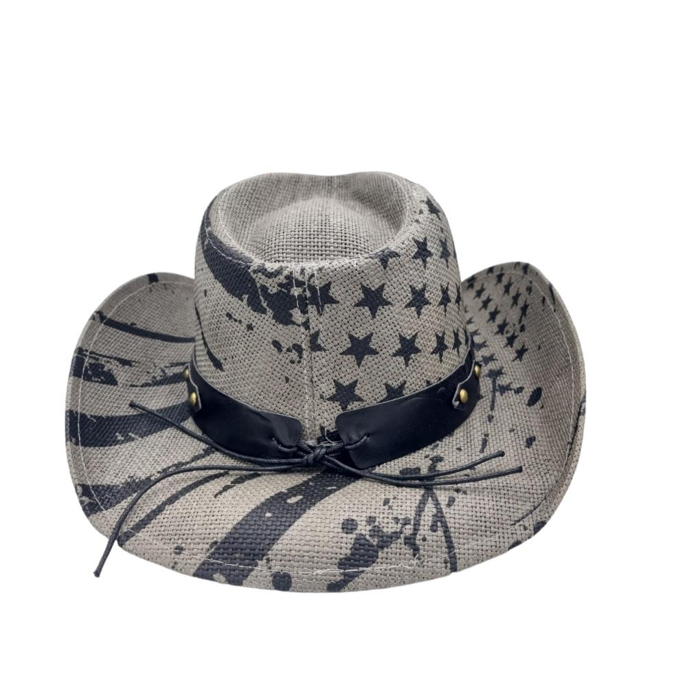 Cowboyhatt Blue medallion white –  produktbild – Hiprock