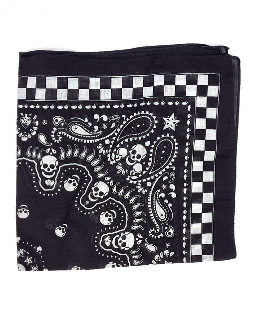 Dödskalle Bandana scarf –  produktbild – Hiprock