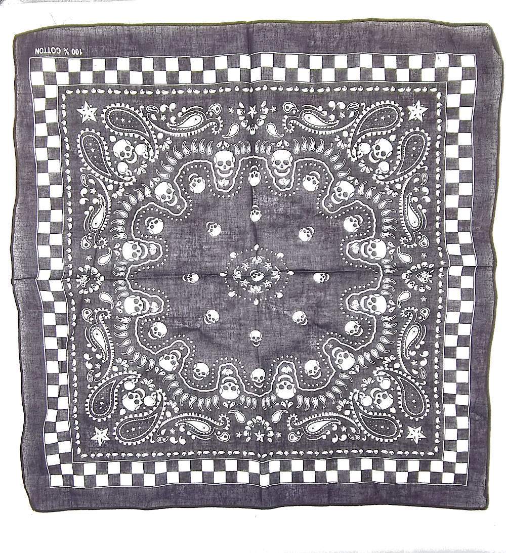 Dödskalle Bandana scarf –  produktbild – Hiprock