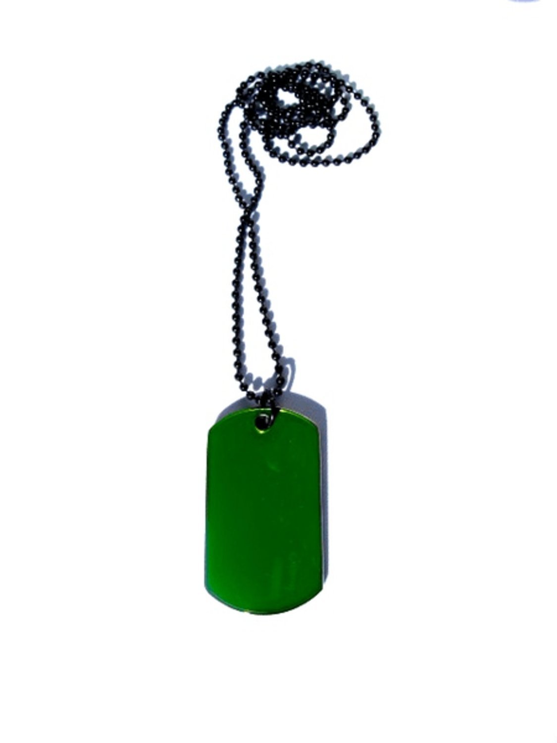 Dog Tag Collar Green