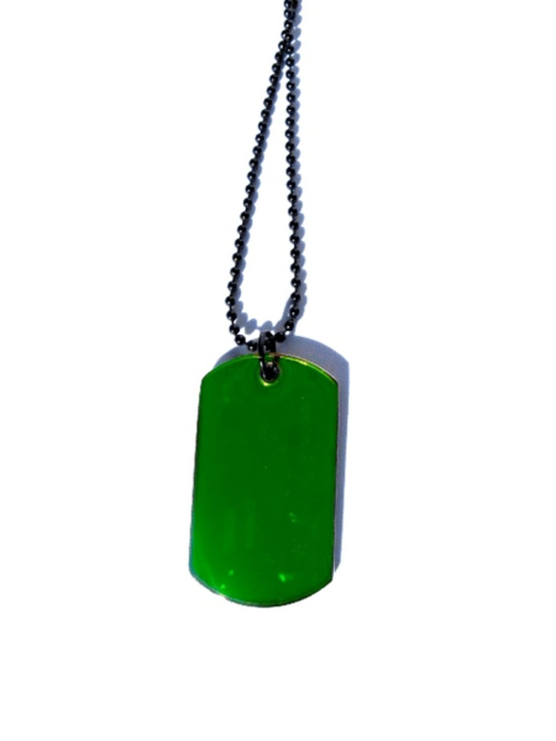 Dog Tag Collar Green