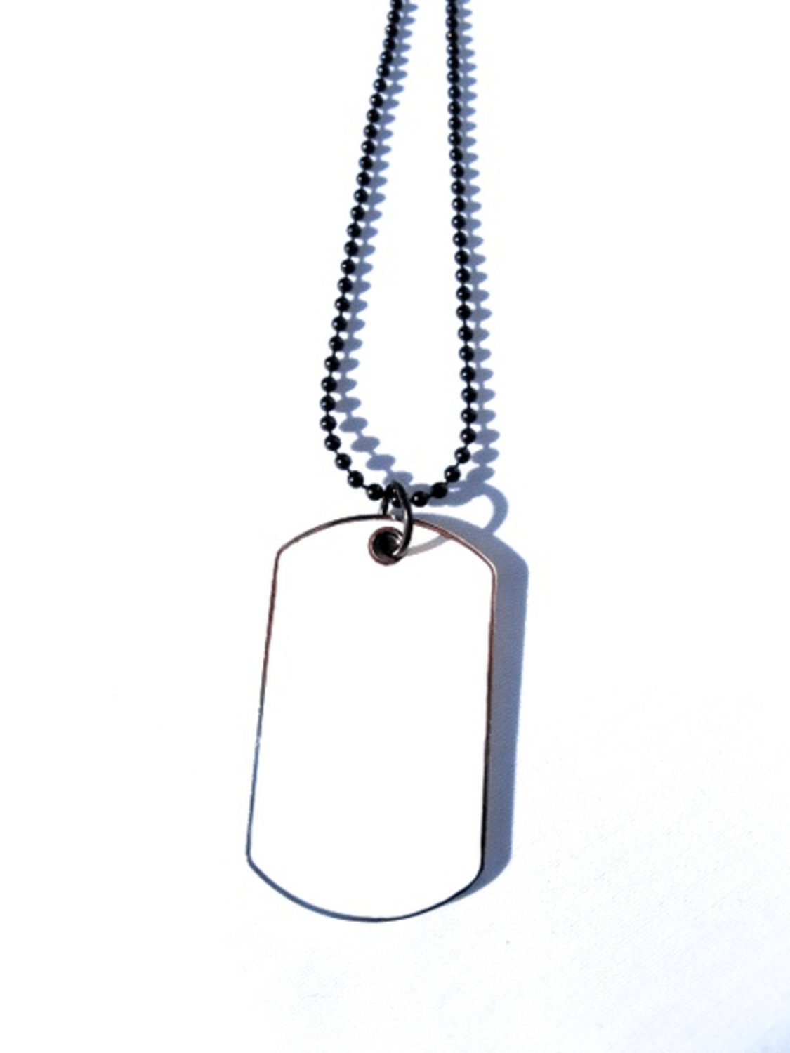 Dog Tag Halsband Vit