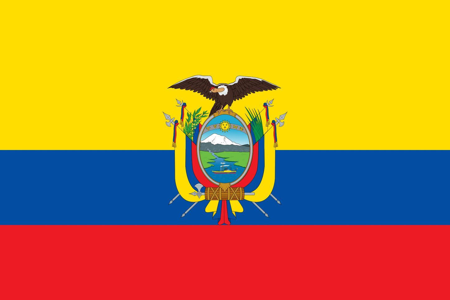 Ecuador flagga –  produktbild – Hiprock