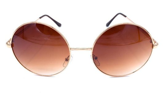 Enigma round sunglasses - Gold/brown