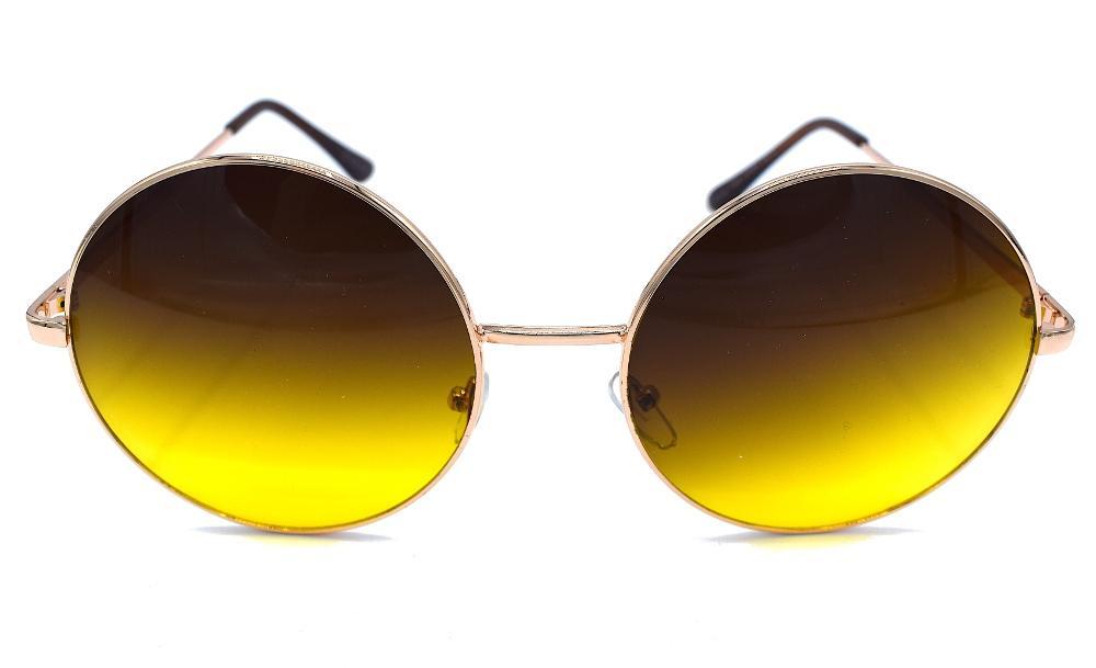 Enigma round sunglasses - Gold/yellow