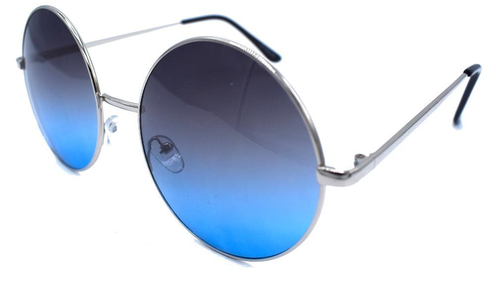 Enigma round sunglasses - Silver/blue