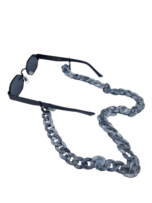 Exclusive Senile cord / glasses cord Glasses Chain Grey/White
