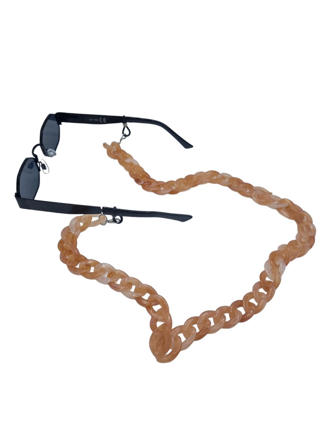 Exclusive Senile cord / glasses cord Glasses Chain Pink/White