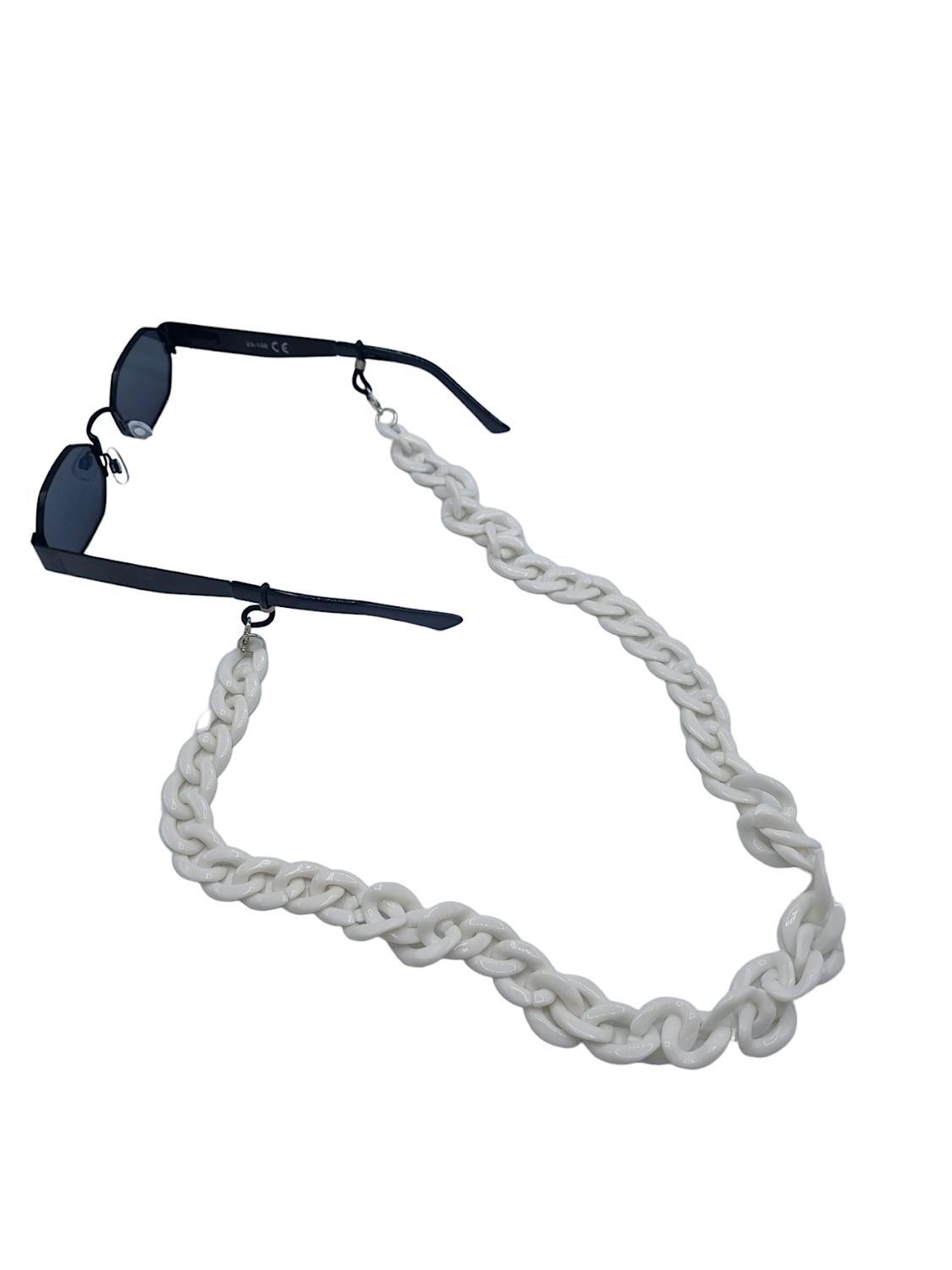 Exclusive Senile cord / glasses cord Glasses Chain White