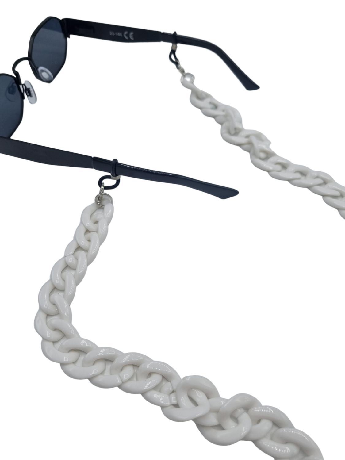 Exclusive Senile cord / glasses cord Glasses Chain White
