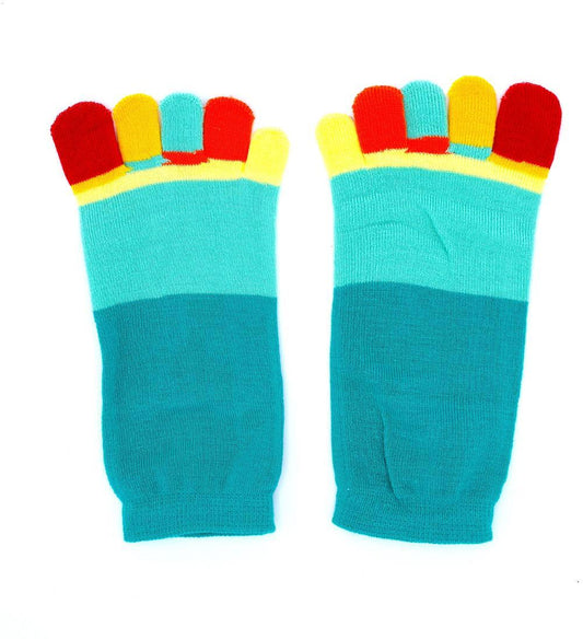 COLORFUL TOE SOCKS - BLUE