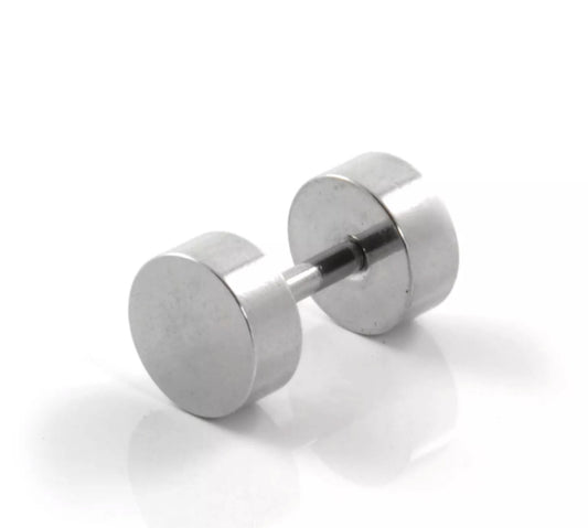 Fake Plugg - Silverfärgad - 8 mm –  produktbild – Hiprock