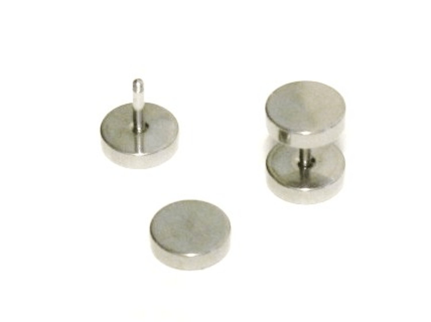 Fake Plugg - Silverfärgad - 8 mm –  produktbild – Hiprock