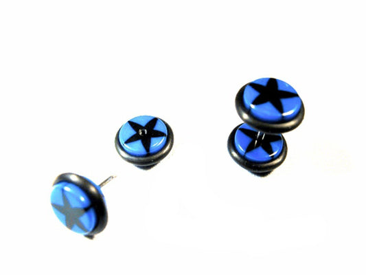 Fake Plug Star Sininen ja musta