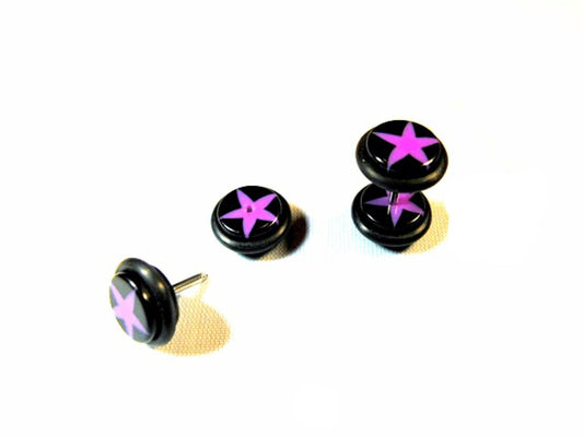 Fake Plug Star - musta ja vaaleanpunainen