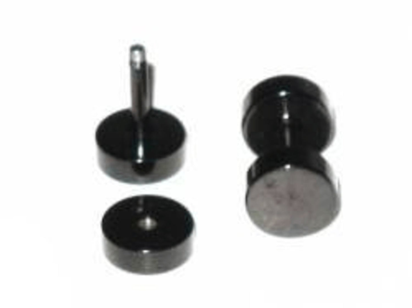 Fake Plugg - Svart- 8 mm / ett par –  produktbild – Hiprock