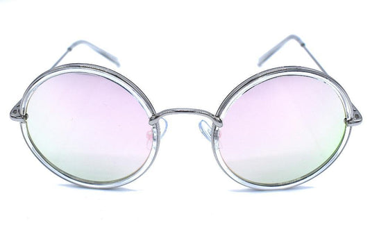 Fear runda solglasögon rosa/blå